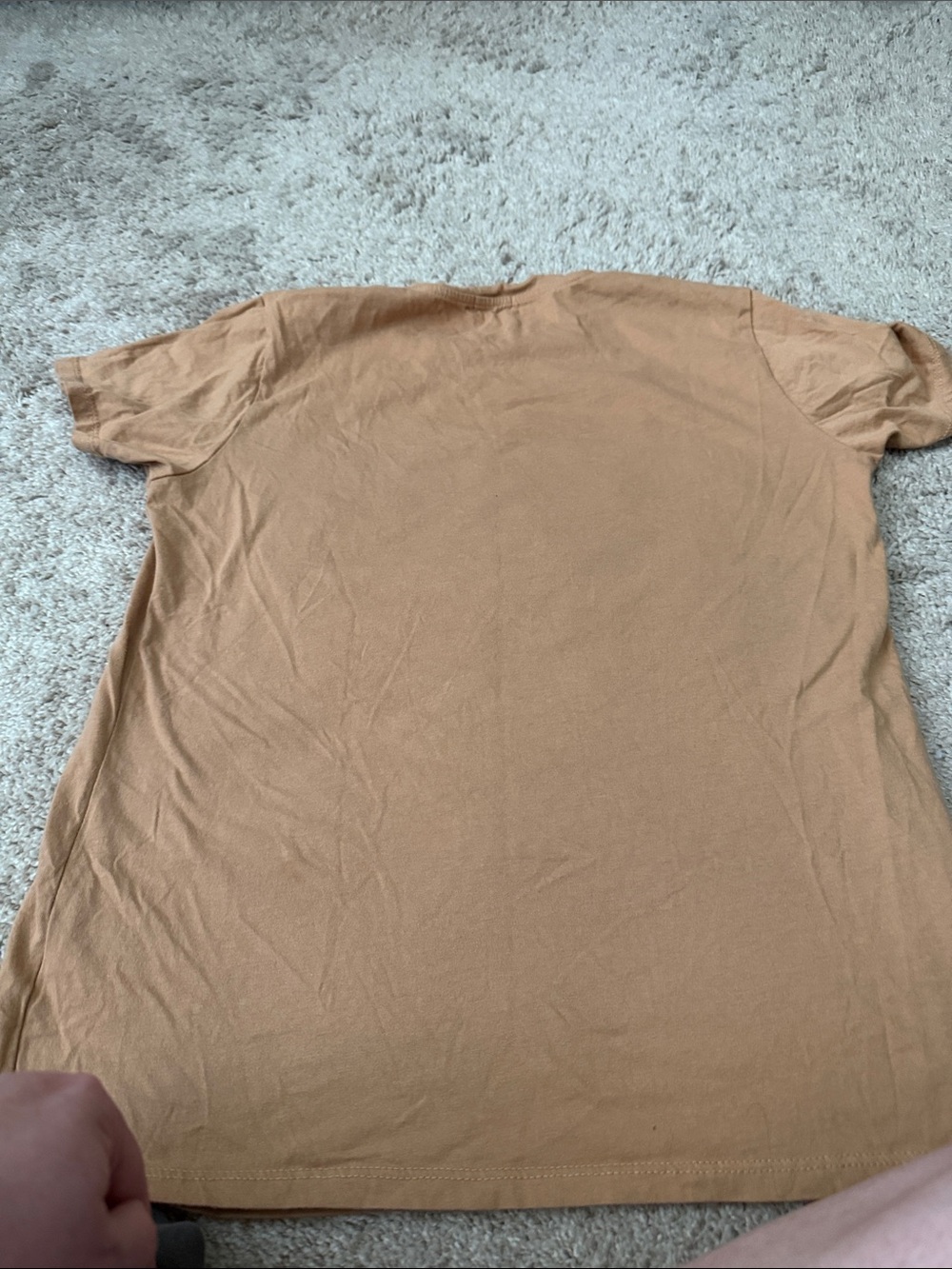 Tula Brown Tee with Pink Lettering & White Floral Accents - Picture 3 of 3